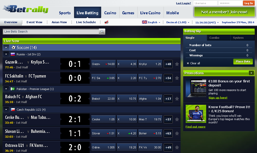betrally apuesta en directo