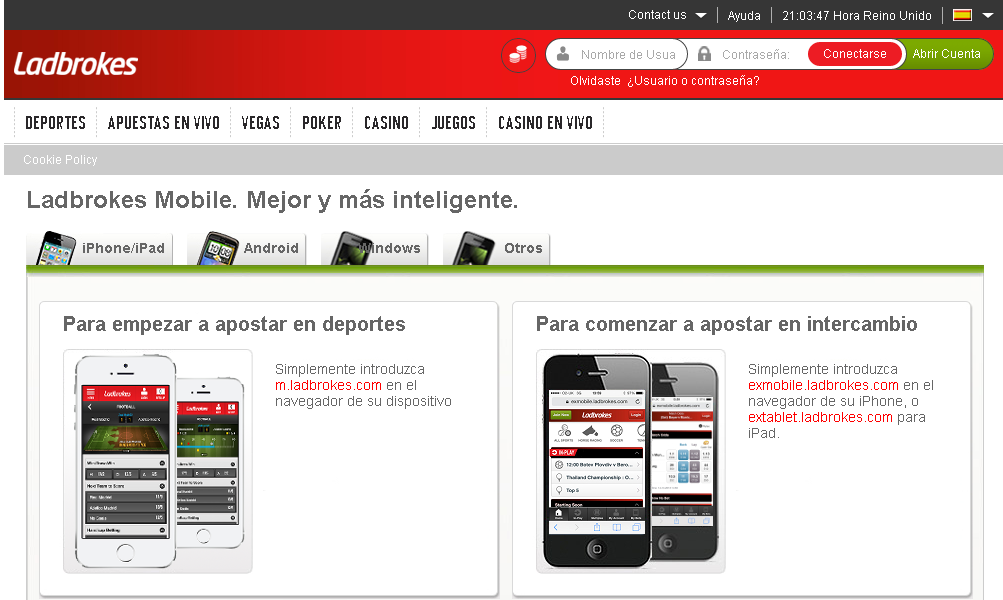 ladbrokes móvil