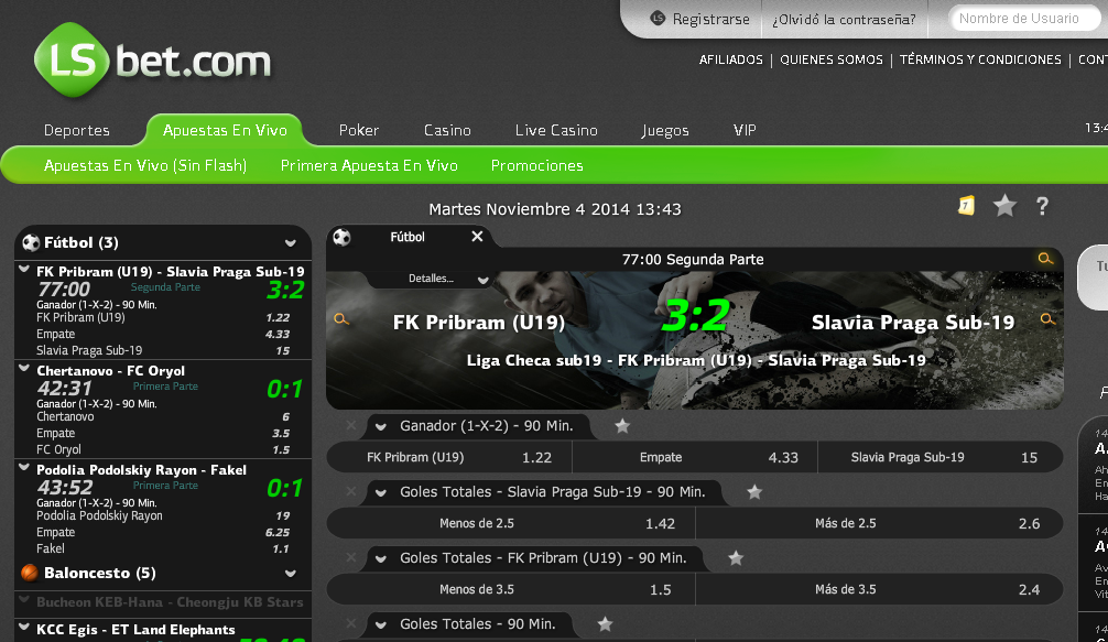 lsbet apuesta en directo