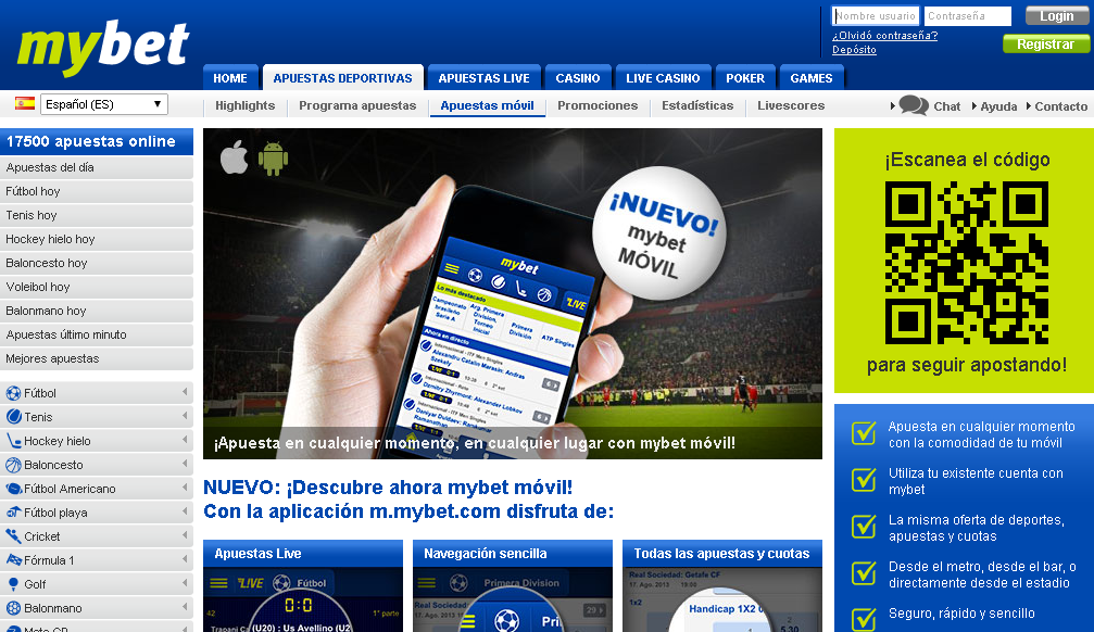 mybet móvil